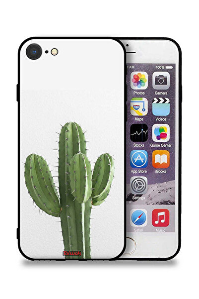 Tolwak غطاء حماية لجهاز Apple iPhone SE (2020) بنقشة نبات الصبار