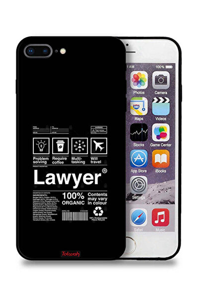 Tolwak جراب حماية لجهاز Apple iPhone 7 Plus بملصق محامٍ