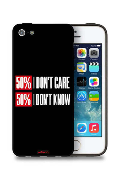 Tolwak جراب حماية لجهاز Apple iPhone 5/5s/SE لا يهمني