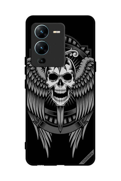 Covernex غطاء حماية لهاتف فيفو V25 برو - جمجمة وأجنحة نسر