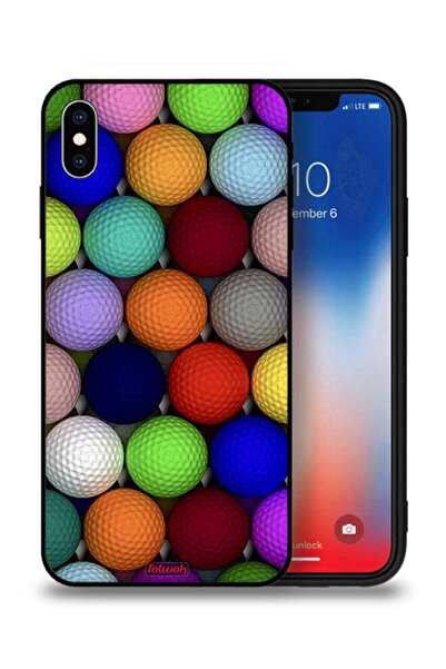 Tolwak جراب حماية لهاتف Apple iPhone XS Max - كرات فنية تجريدية