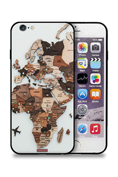 Tolwak غطاء حماية لجهاز Apple iPhone 6/6s بتصميم خريطة العالم