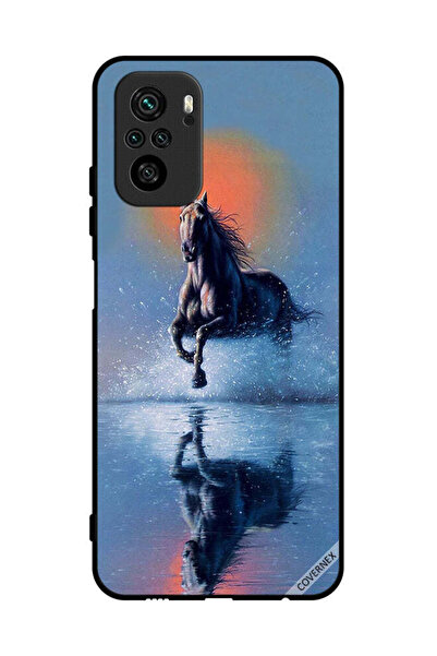 Covernex غطاء حماية لهاتف Poco M5s 4G رسم حصان يركض في الماء