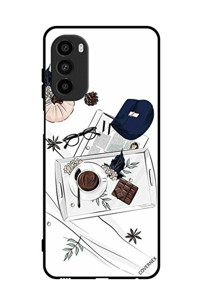 Covernex غطاء حماية لهاتف موتورولا موتو جي 82 - فن القهوة والشوكولاتة