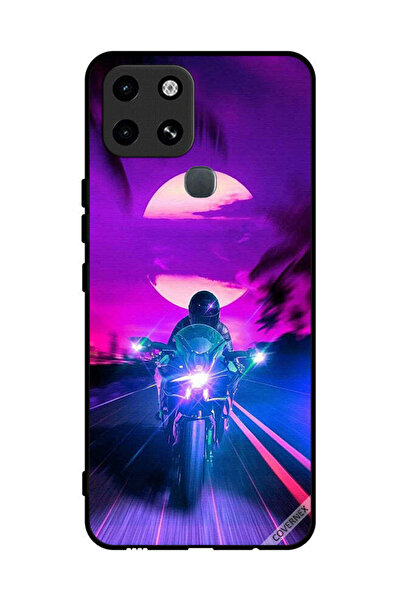 Covernex غطاء حماية لهاتف Infinix Smart 6 - خلفية رجل على دراجة