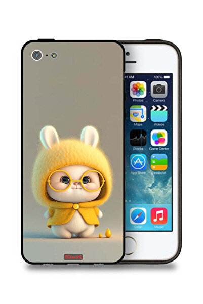 Tolwak جراب حماية لجهاز Apple iPhone 5/5s/SE بتصميم أرنب صغير