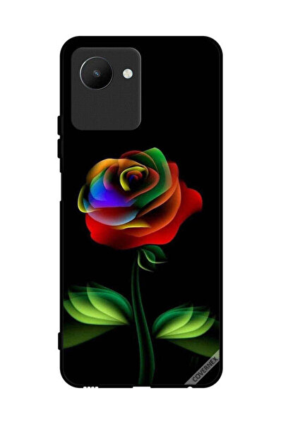 Covernex Protective Case Cover For Realme C30s Rainbow Color Rose