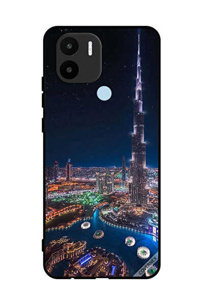 Covernex غطاء حماية لهاتف شاومي ريدمي A1 بلس - منظر ليلي لوسط المدينة