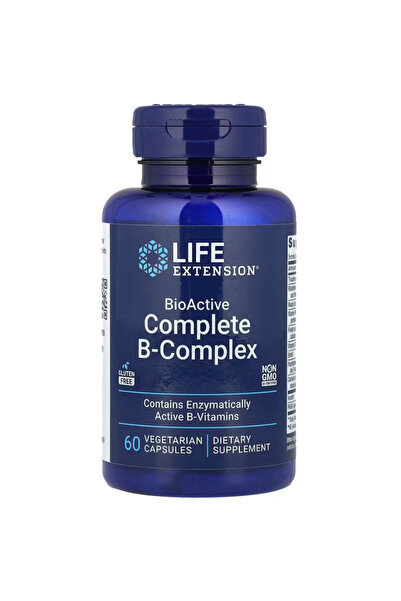 Life Extension BioActive Complete B-Complex, Active B-Vitamins Heart, Brain a...