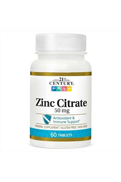 21st Century أقراص سترات الزنك من هيلث كير، 50 ملغ، 60 قرصًا