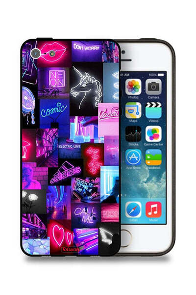 Tolwak غطاء حماية لهاتف Apple iPhone 5/5s/SE - رسوم متحركة