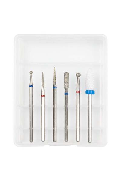 LUXORISE Nail Drill Bits #02, set of 6 pcs