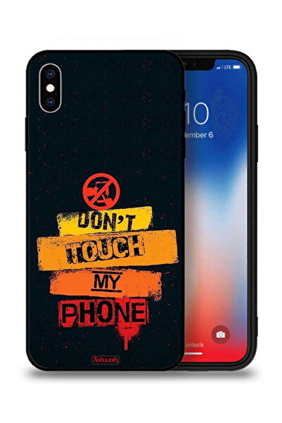 Tolwak جراب حماية لجهاز Apple iPhone XS Max - لا تلمس هاتفي
