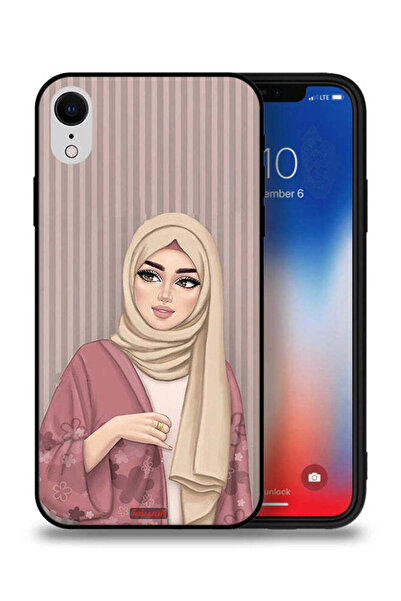 Tolwak جراب حماية لهاتف Apple iPhone XR برسومات فتاة محجبة