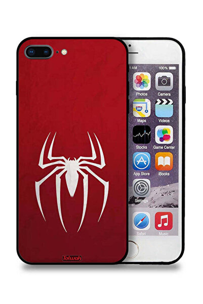 Tolwak غطاء حماية لجهاز Apple iPhone 7 Plus بتصميم Spider Icon