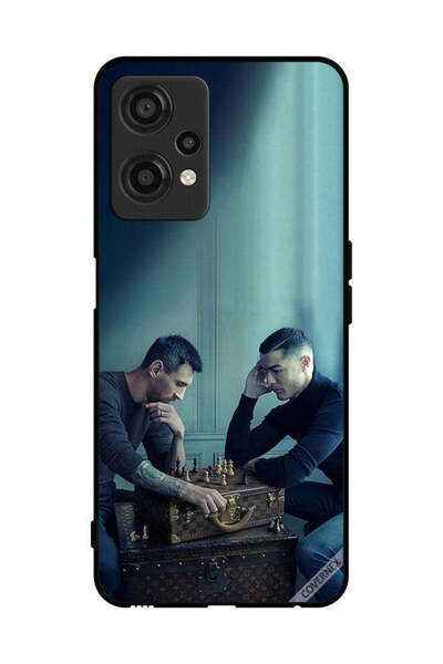 Covernex غطاء حماية لهاتف OnePlus Nord CE 2 Lite 5G ميسي ضد رونالدو يلعبان ال...