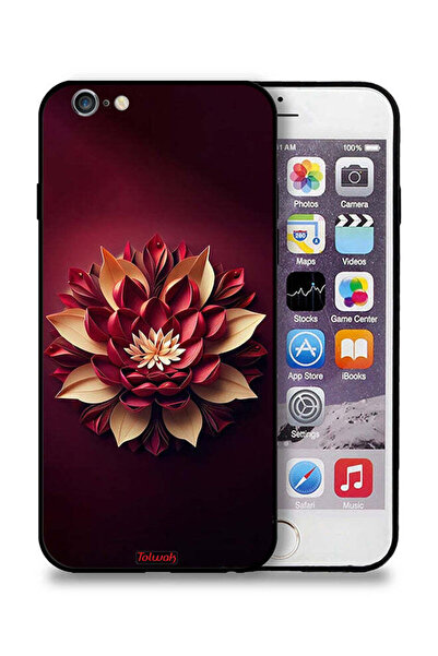 Tolwak غطاء حماية لجهاز Apple iPhone 6 Plus/6s Plus بتصميم زهور تجريدية