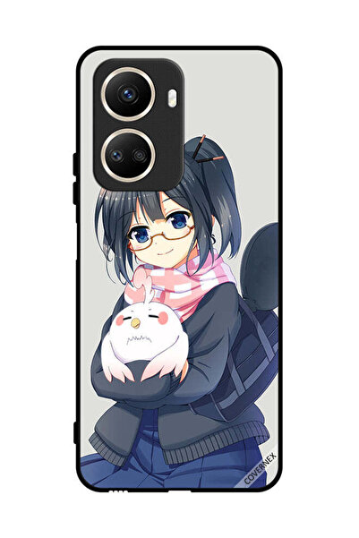 Covernex غطاء حماية لهاتف هواوي نوفا 10 إس إي - فتاة تحمل حيوانًا أليفًا