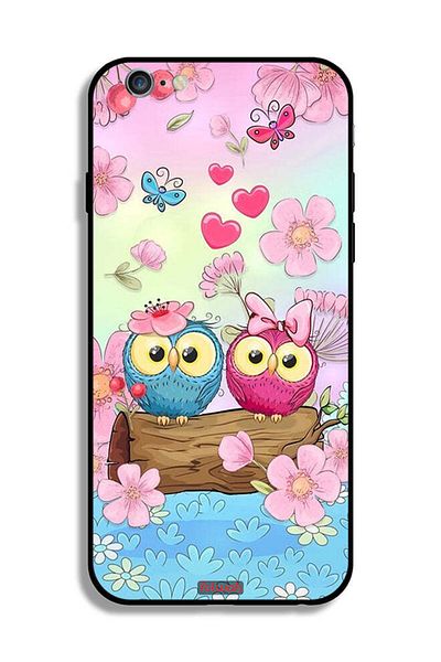Tolwak Apple iPhone 6 Plus/6s Plus Protective Case Cute Owls Art