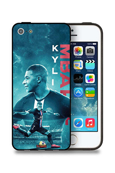 Tolwak جراب حماية لجهاز Apple iPhone 5/5s/SE بطبعة ملصق مبابي