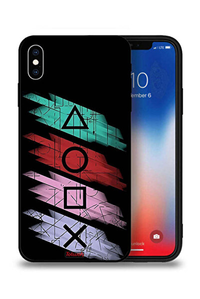 Tolwak Apple iPhone XS Protective Case Squid Game Icons