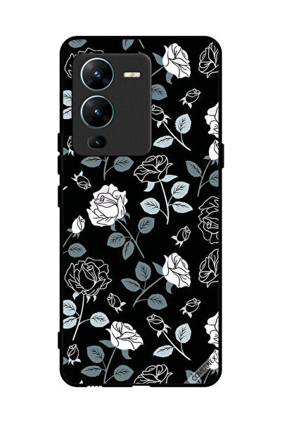 Covernex غطاء حماية لهاتف فيفو V25 برو بنقشة زهور