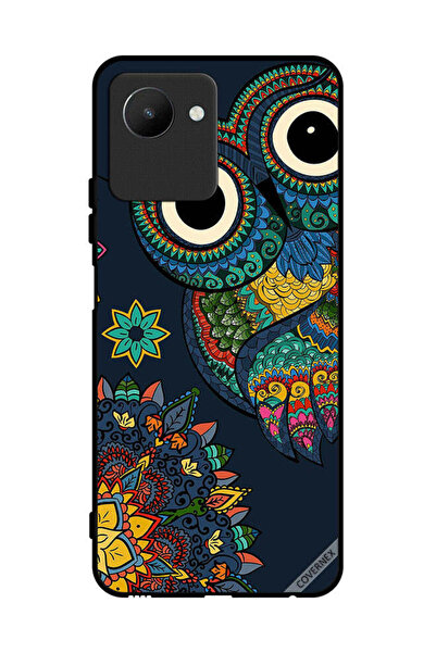 Covernex غطاء حماية لهاتف Realme C30s بتصميم بومة زهرية