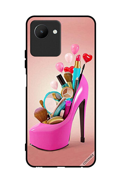 Covernex Protective Case Cover For Realme C30s Shoe With Makeup Items