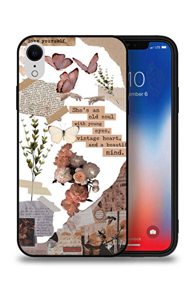 Tolwak جراب حماية لجهاز Apple iPhone XR مطبوع عليه عبارة "She Is An Old Soul"
