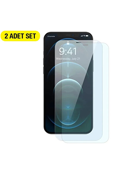 Magne مجموعة واقي شاشة كريستال 0.3 ملم لهاتف آيفون 12 برو ماكس - قطعتين - (57...