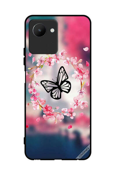 Covernex غطاء حماية لهاتف Realme C30s - حلقة على شكل فراشة وزهرة