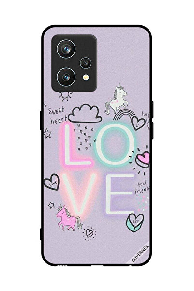 Covernex غطاء حماية لهاتف Realme 9 Pro Plus بتصميم قلب حلو ووحيد القرن