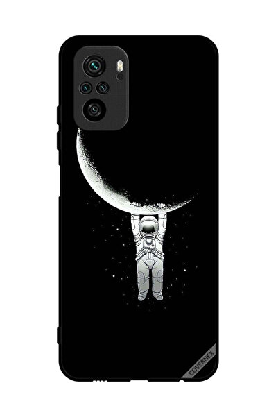 Covernex غطاء حماية لهاتف Poco M5s 4G، صورة رائد فضاء معلق على القمر، مطبوعة