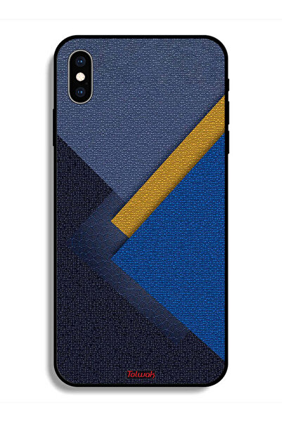 Tolwak جراب واقٍ لهاتف Apple iPhone X بنمط ظلال جلدية مثلثة