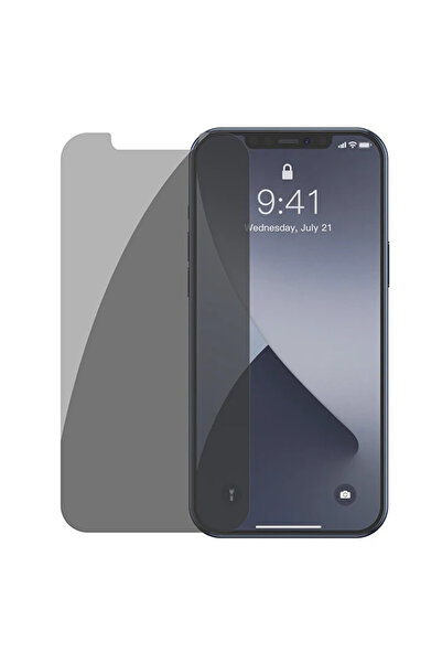 bi seyyar واقي شاشة زجاجي مضاد للتجسس لهاتف آيفون 12 ميني 03 ملم، طقم من قطعت...