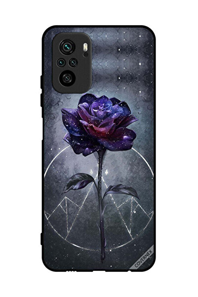 Covernex غطاء حماية لهاتف Poco M5s 4G بخلفية زهور داكنة