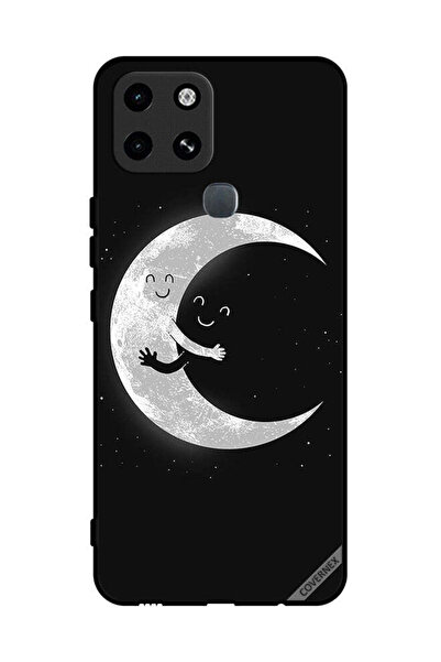 Covernex غطاء حماية لهاتف إنفينيكس سمارت 6 - عناق القمر والسماء المظلمة