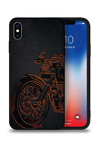 Tolwak جراب حماية لهاتف Apple iPhone XS بتصميم دراجة عتيقة