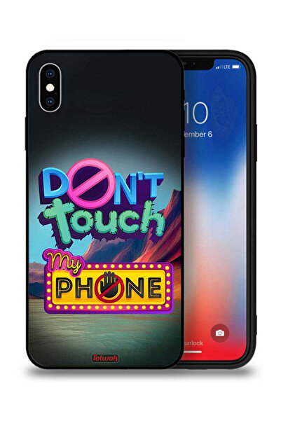 Tolwak جراب حماية لجهاز Apple iPhone XS Max - لا تلمس هاتفي