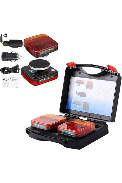 Xentech Light Set of 2 WIFI Magnetic Lights Xentech Light with Wireless Control 12/24V Battery 3.7V/2000mAh Cable