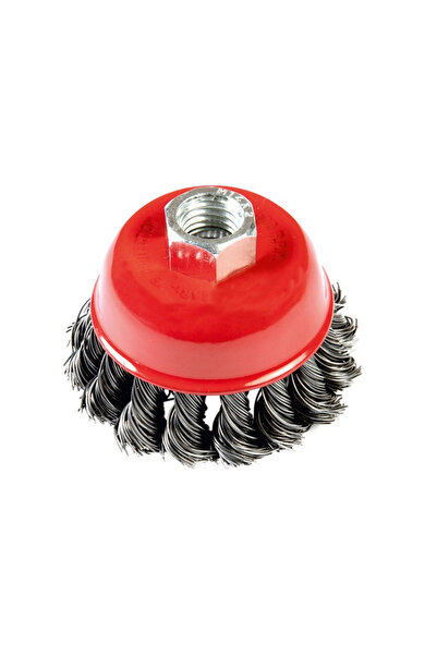 GFB فرشاة طبق ملتوية من الفولاذ المقاوم للصدأ مقاس 100 ملم