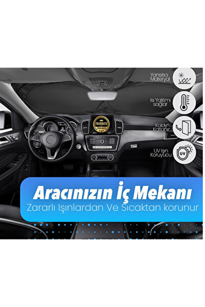 TRAKMATS Seat Cordoba 2002-2003-2004-2005-2006-2007-2008 Oto Güneşlik Ön Cam ...