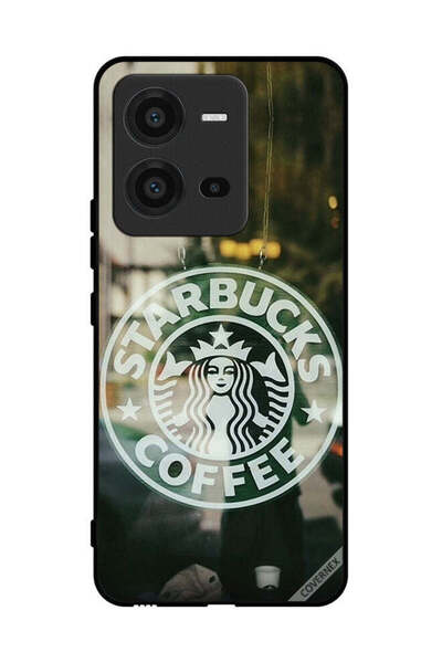 Covernex غطاء حماية لهاتف فيفو V25 - محبو قهوة ستاربكس