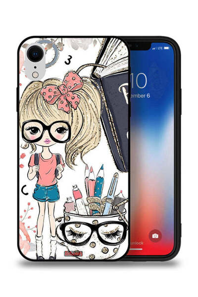 Tolwak جراب حماية لهاتف Apple iPhone XR بتصميم فتاة وحيد القرن