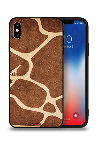 Tolwak غطاء حماية لجهاز Apple iPhone XS Max بنقشة زرافة
