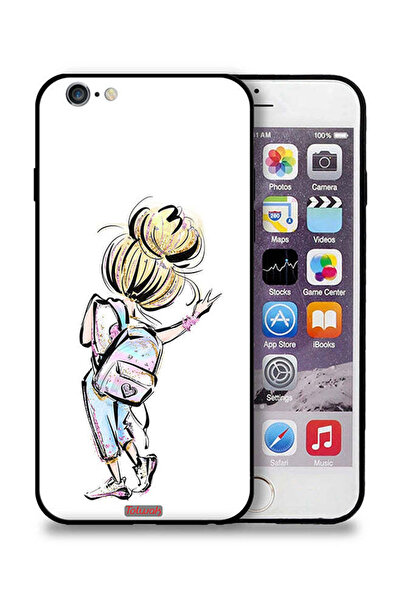 Tolwak غطاء حماية لجهاز Apple iPhone 6/6s بتصميم فتاة العودة إلى المدرسة