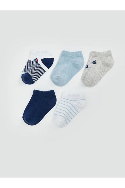 LC Waikiki Чорапи за бебешки ботуши с щампа LCW baby, 5 броя (S5)
