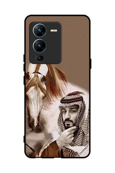 Covernex غطاء حماية لهاتف فيفو V25 برو محمد بن سلمان أمام حصان