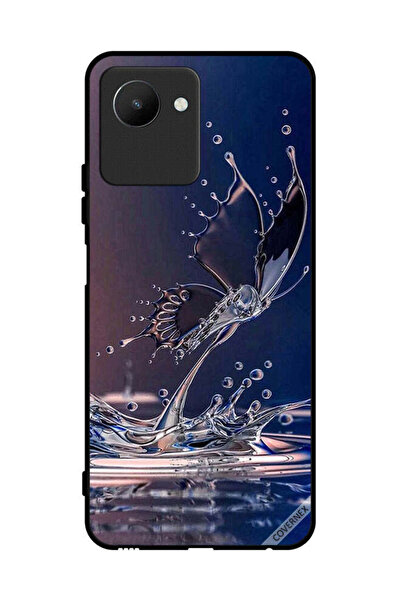 Covernex غطاء حماية لهاتف Realme C30s بنقشة قطرات الماء على شكل فراشة