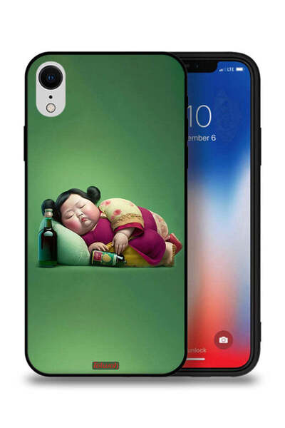 Tolwak جراب حماية لهاتف Apple iPhone XR - فتاة سمينة